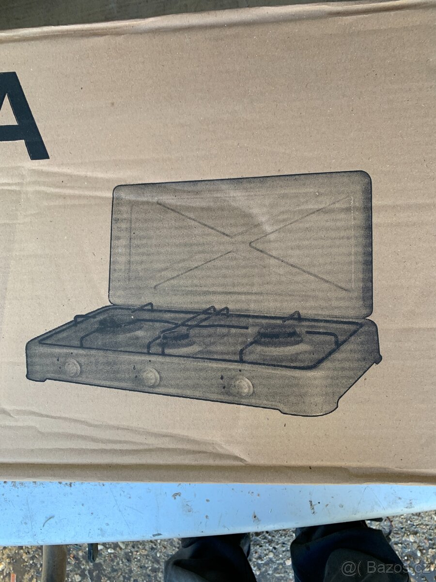 plynový vařič Kempingový STOLNÍ 3 plotynky mobilní - 2