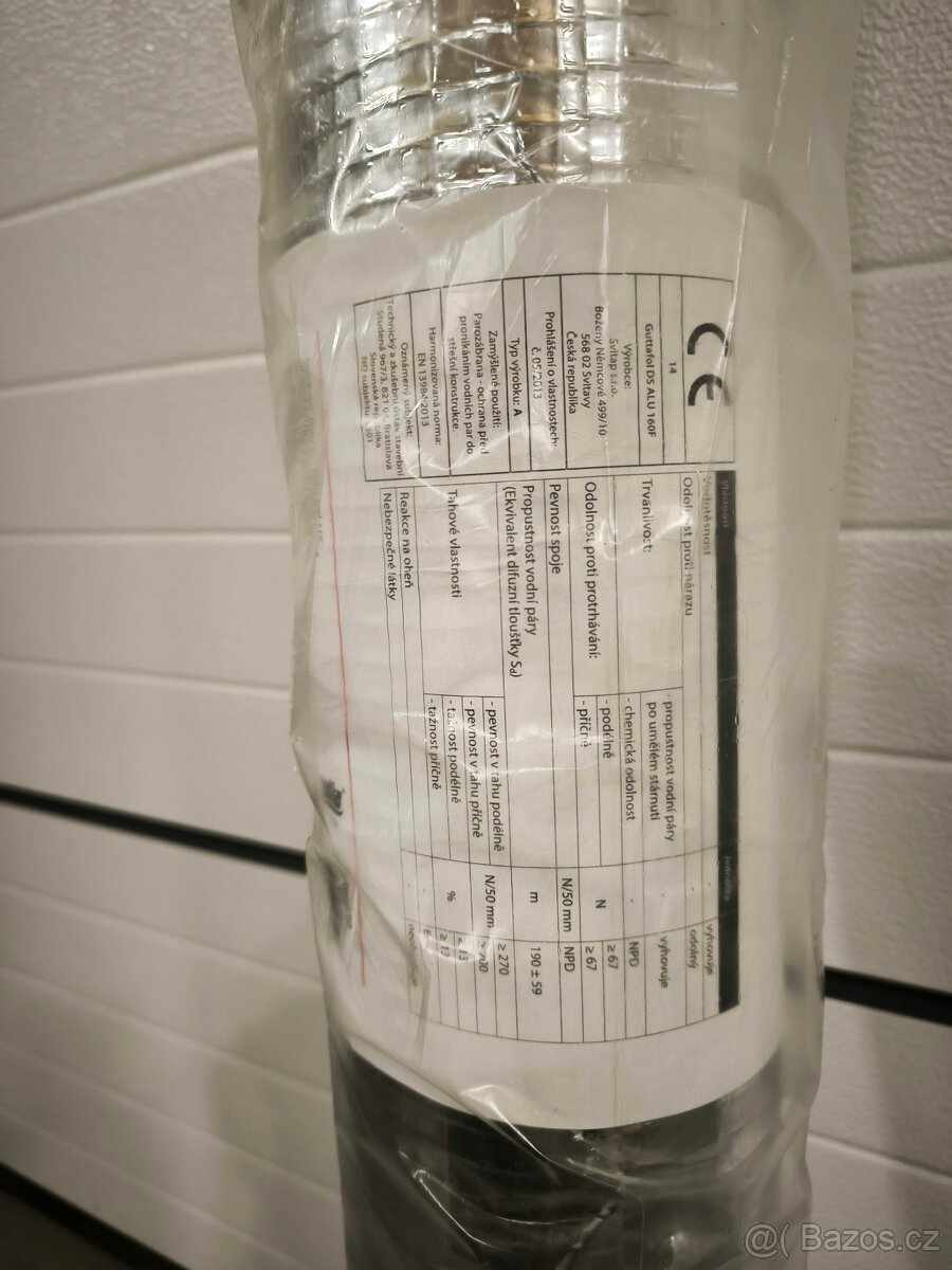 Parotěsná fólie Gutta DS ALU 160+páska+lepidla - 2