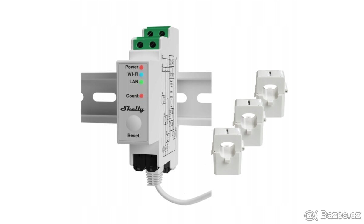 Shelly PRO 3EM 2-směrný 3-fázový WIFI LAN - 2