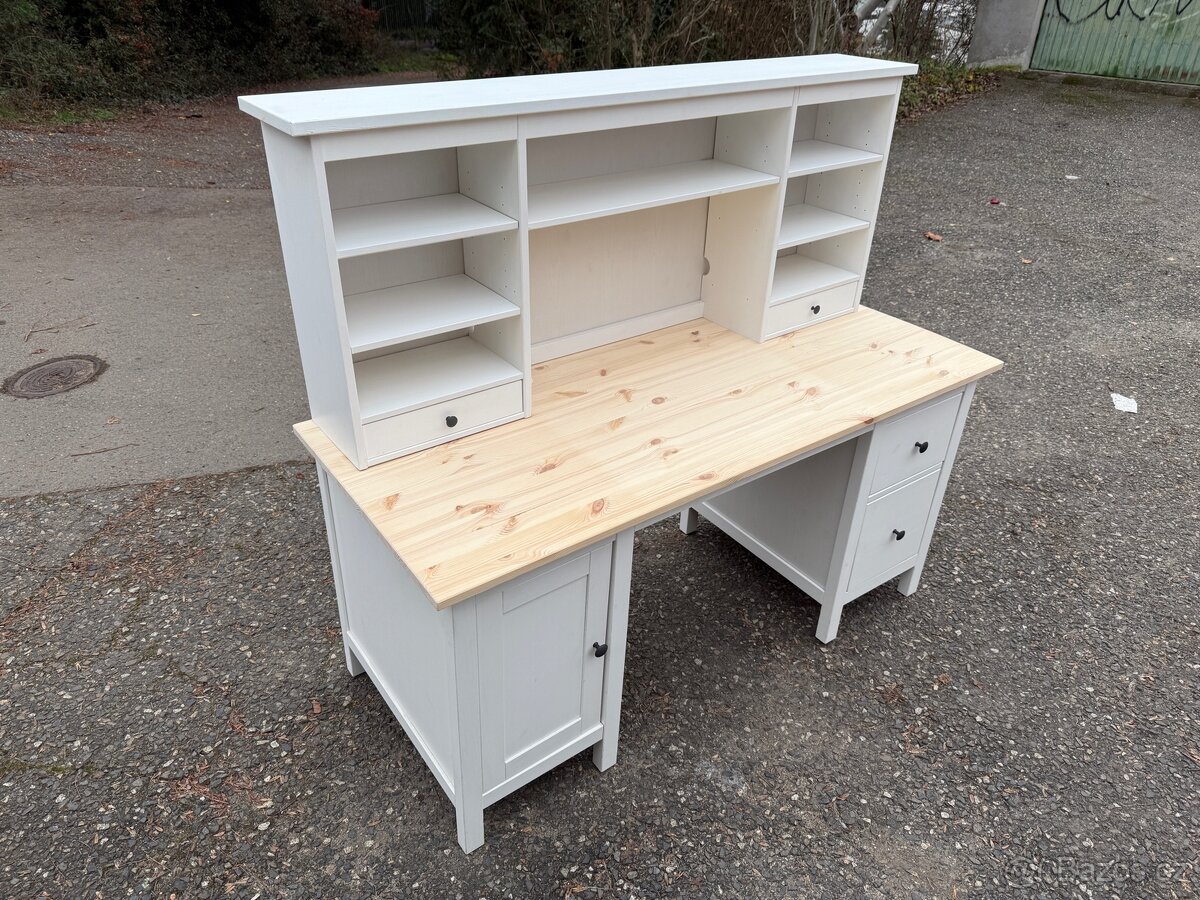 Psací stůl IKEA LErhamn + nástavec - 2