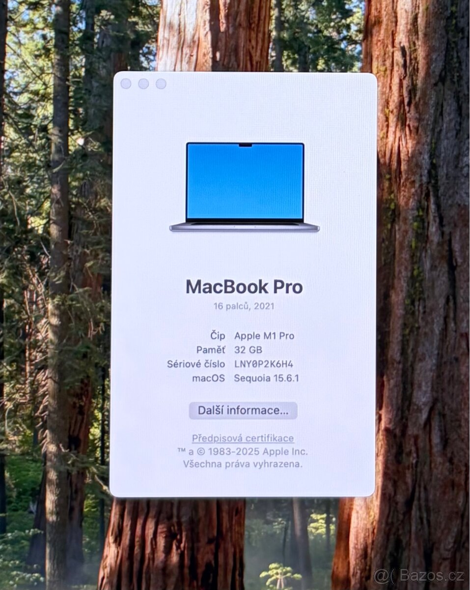 MacBook Pro 16” 2021 CTO /32GB RAM/1TB SSD/Záruka - 2