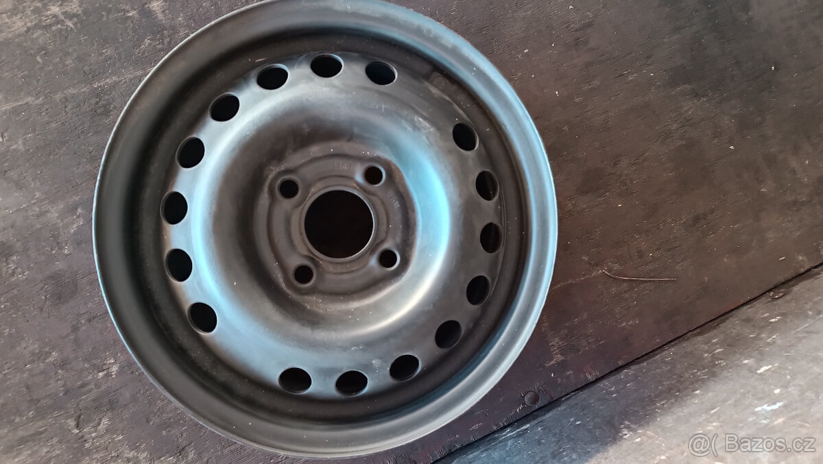 Disk Opel 13" x 5,5" 4x100, opískovaný, nový lak - 2