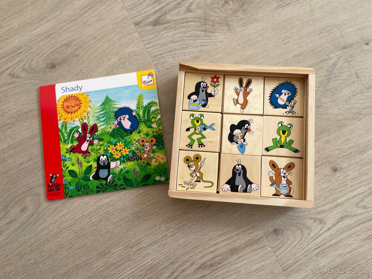 Hra - Stíny krtek (Co kam patří), zn. Bino - 2