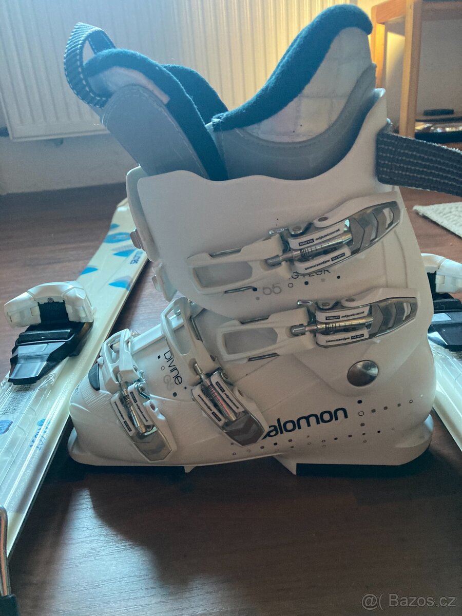 SALOMON SETLyže 159, boty 25,vázání,hůlky, vak - 2