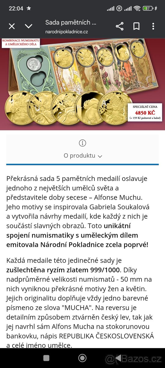 Sada pamětních medailí - 2