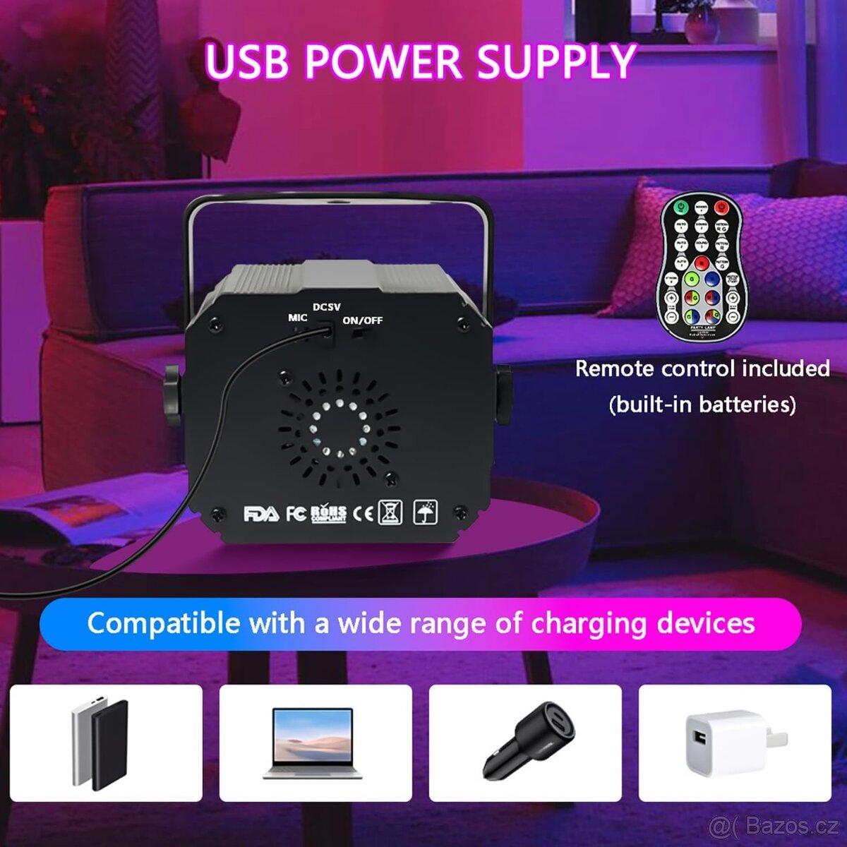 3-v-1 disco party light: disco light party - 2