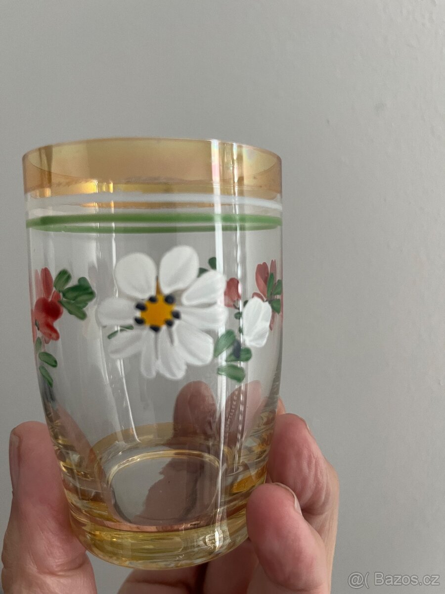 Ručně malované sklenice-likérky - 2