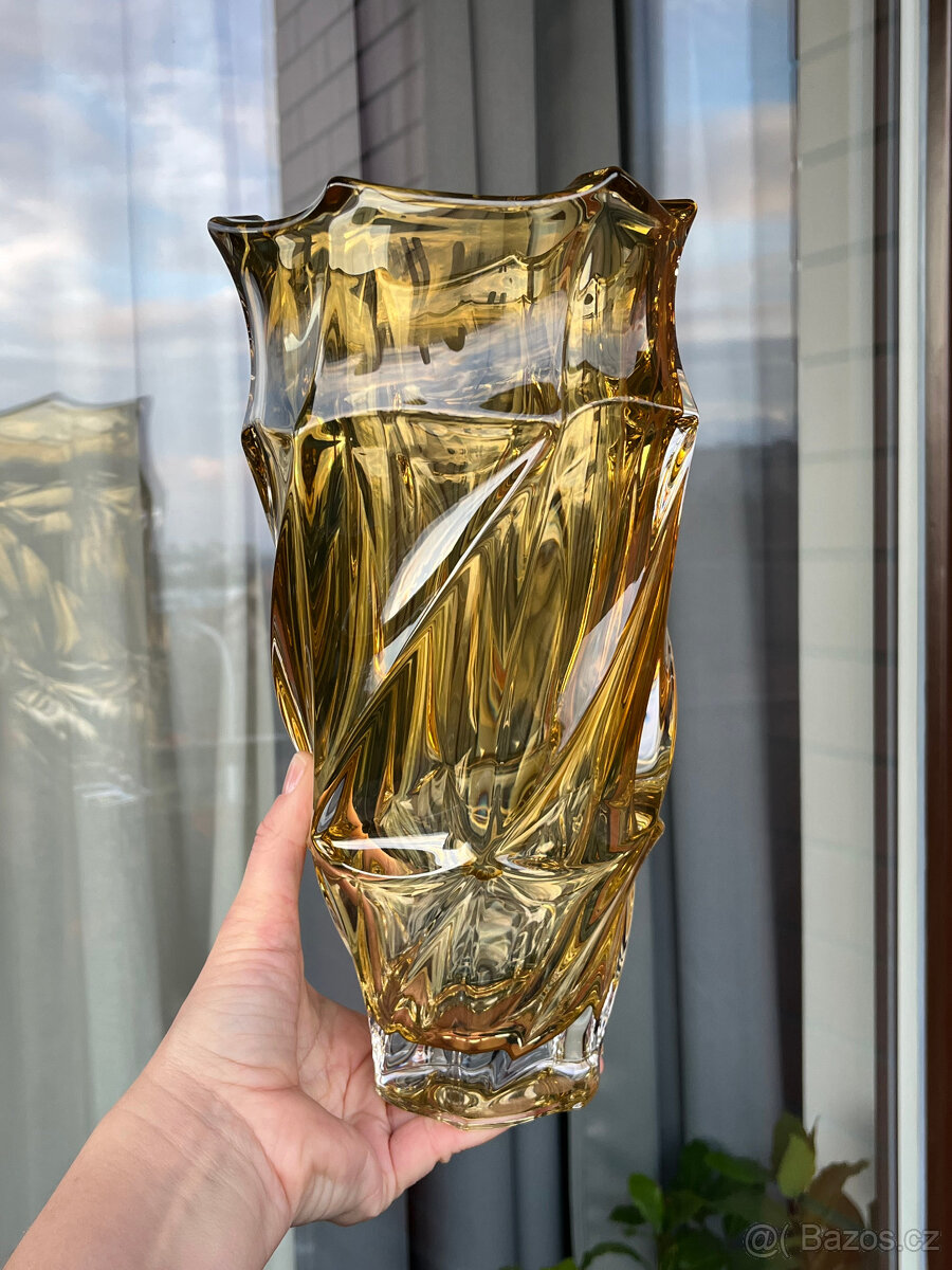 Křišťálová váza Flamenco 29 cm Bohemia Treasury - 2