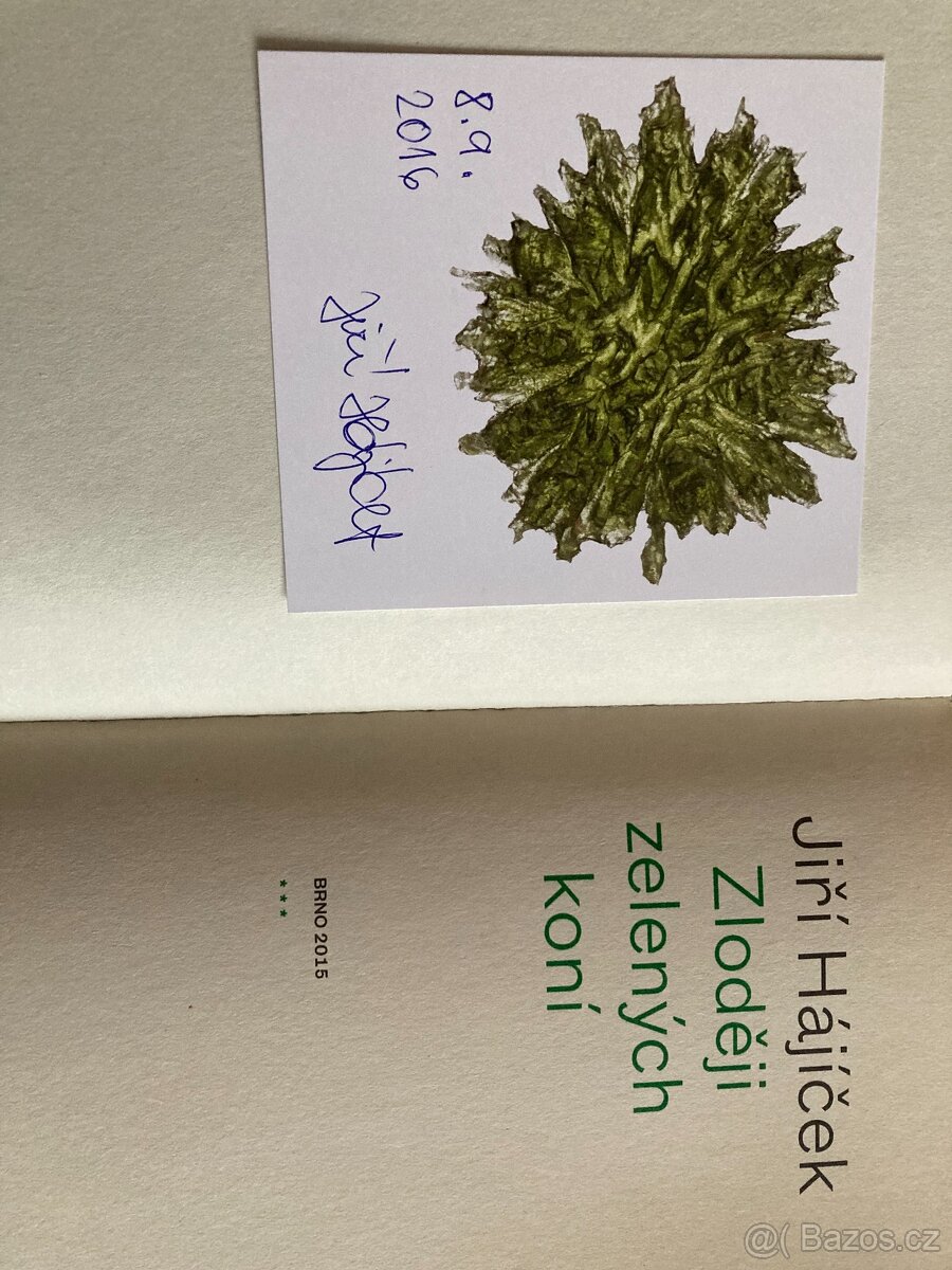 Jiří Hájíček: Zloději zelených koní NOVÁ kniha s podpisem - 2