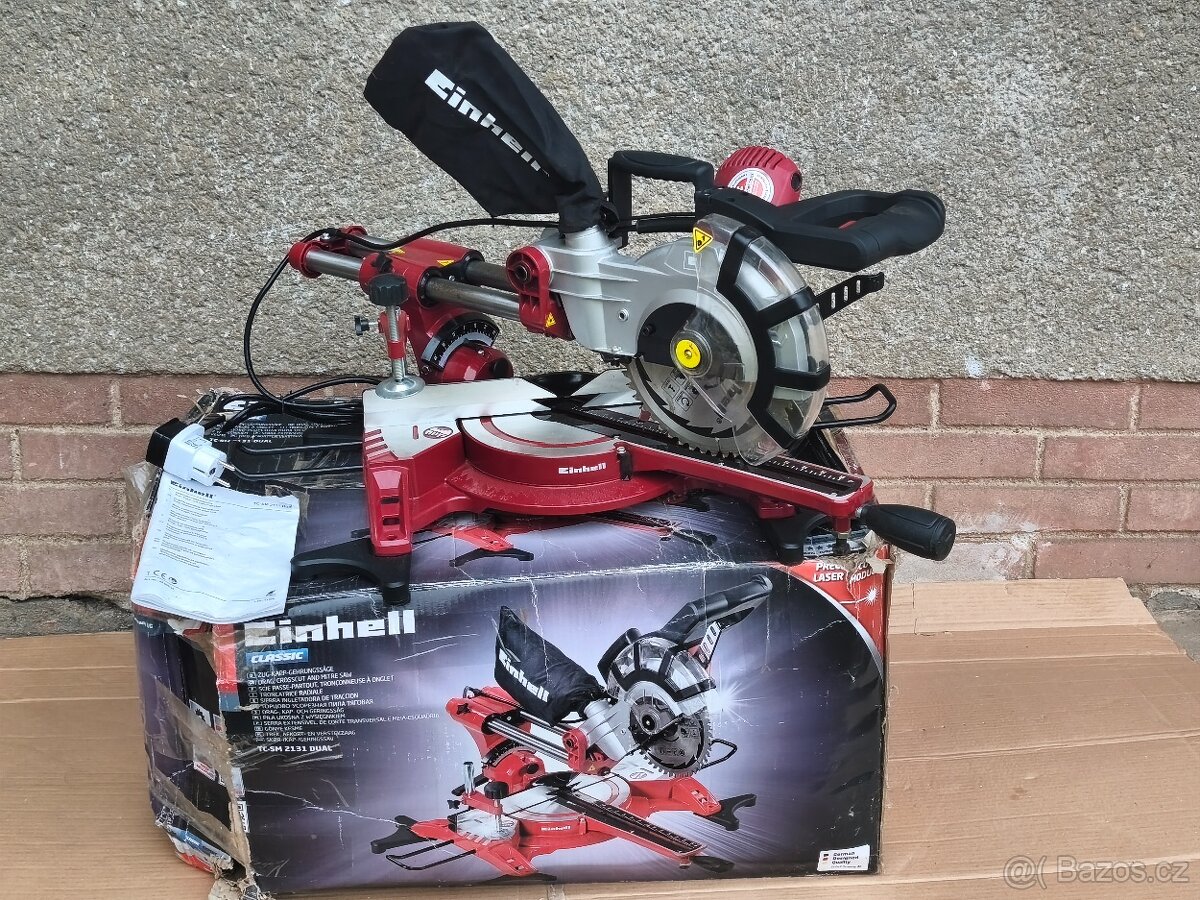 Prodám NEPOUŽITOU pokosovou pilu s posuvem Einhell 2131/1 Du - 2