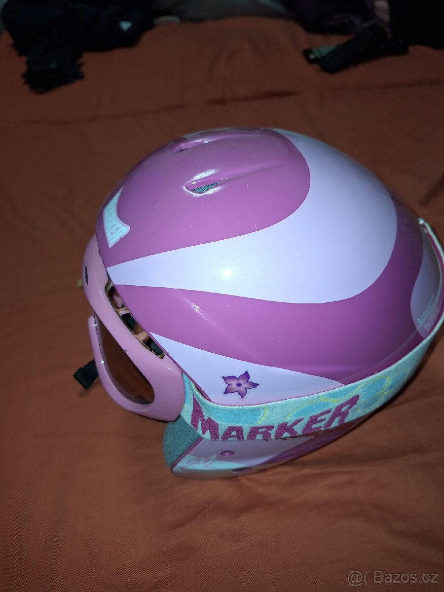 Dětská lyžařské helma marker + brýle - 2
