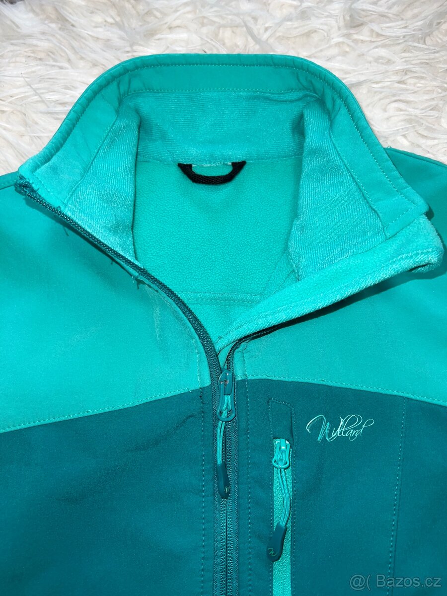 Krásná tyrkysová softshell mikina Willard vel. S - 2