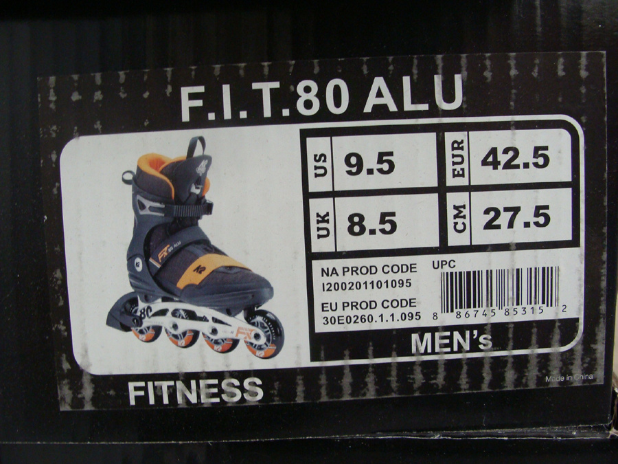 Kolečkové in-line brusle K2 F.I.T. 80 ALU Nové - 2