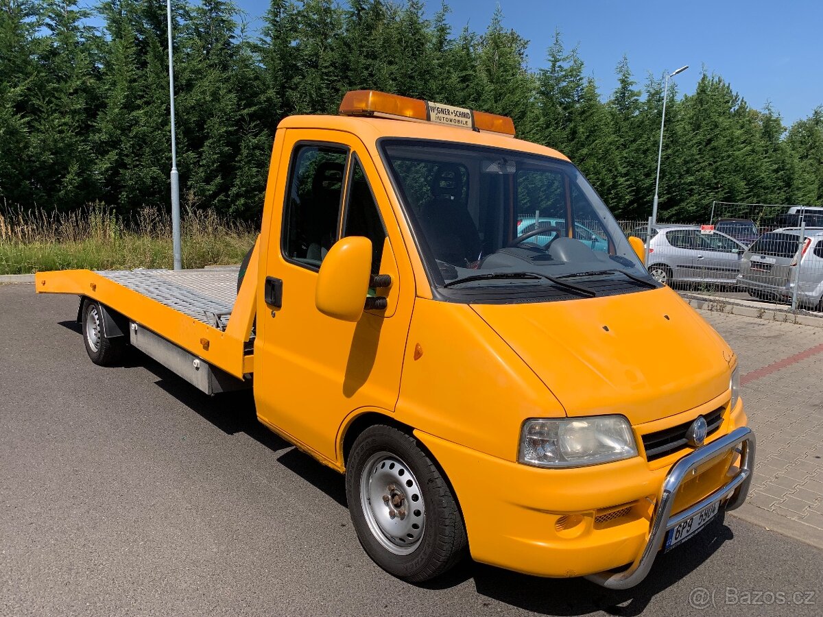 Prodám Odtahovku Fiat Ducato 2,8jtd 94kw, 3,5t, Nová STK. - 2