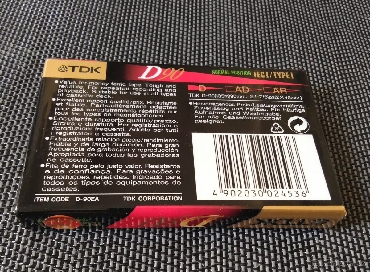 Audiokazeta TDK D90 - 2