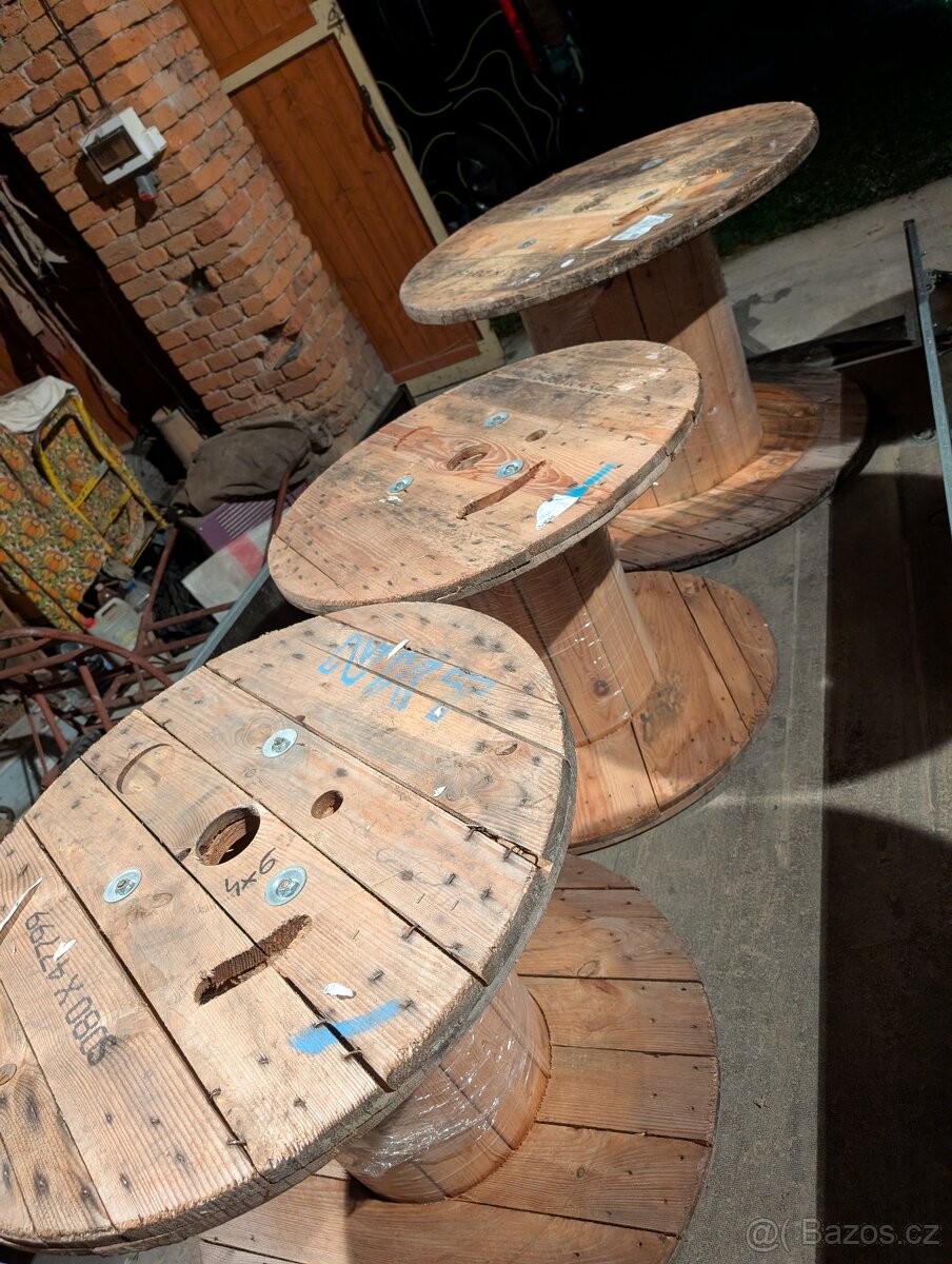 Dřevěná cívka, buben - 2