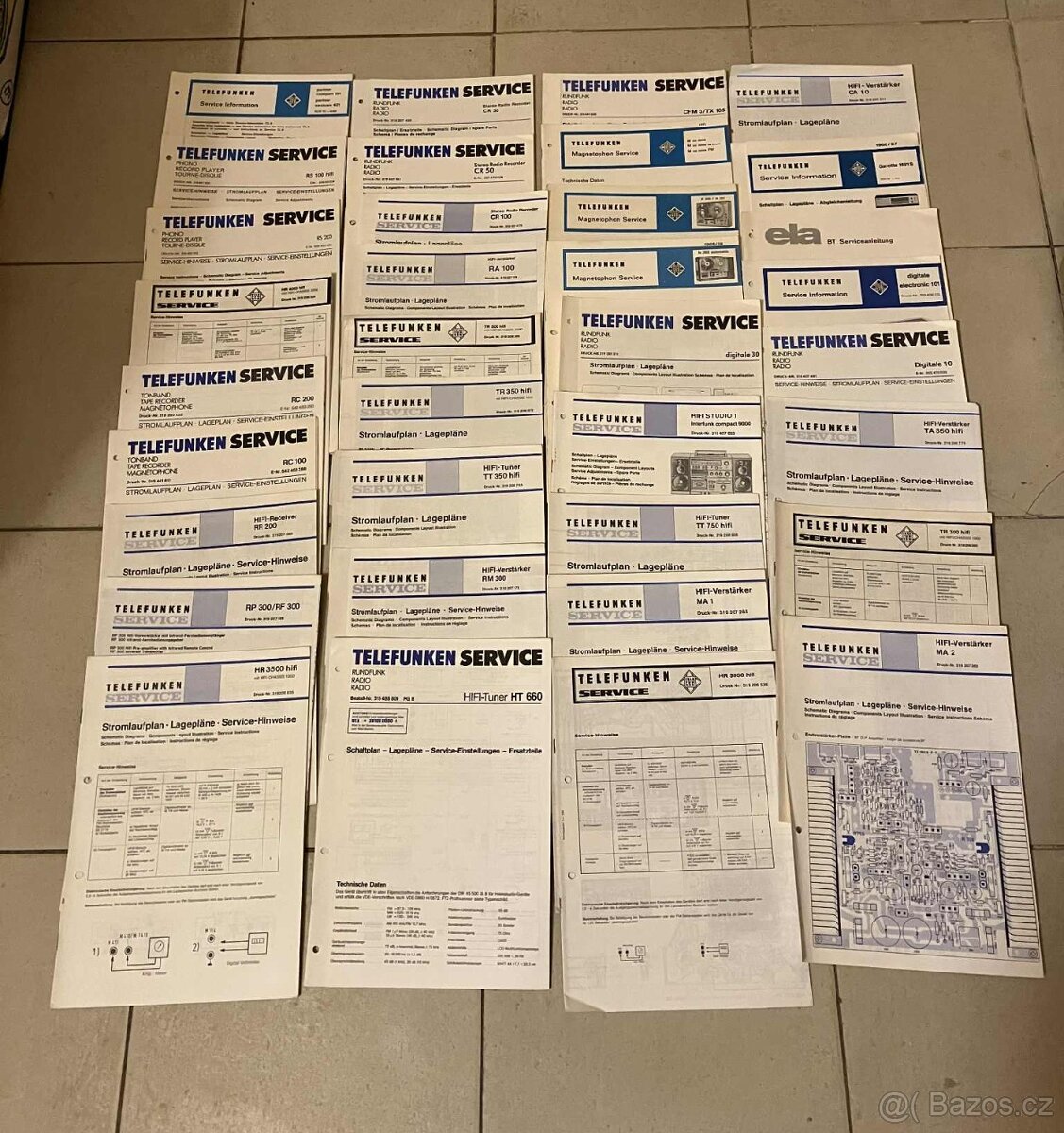 TELEFUNKEN HIFI originální servisní schéma a manuály 65ks - 2