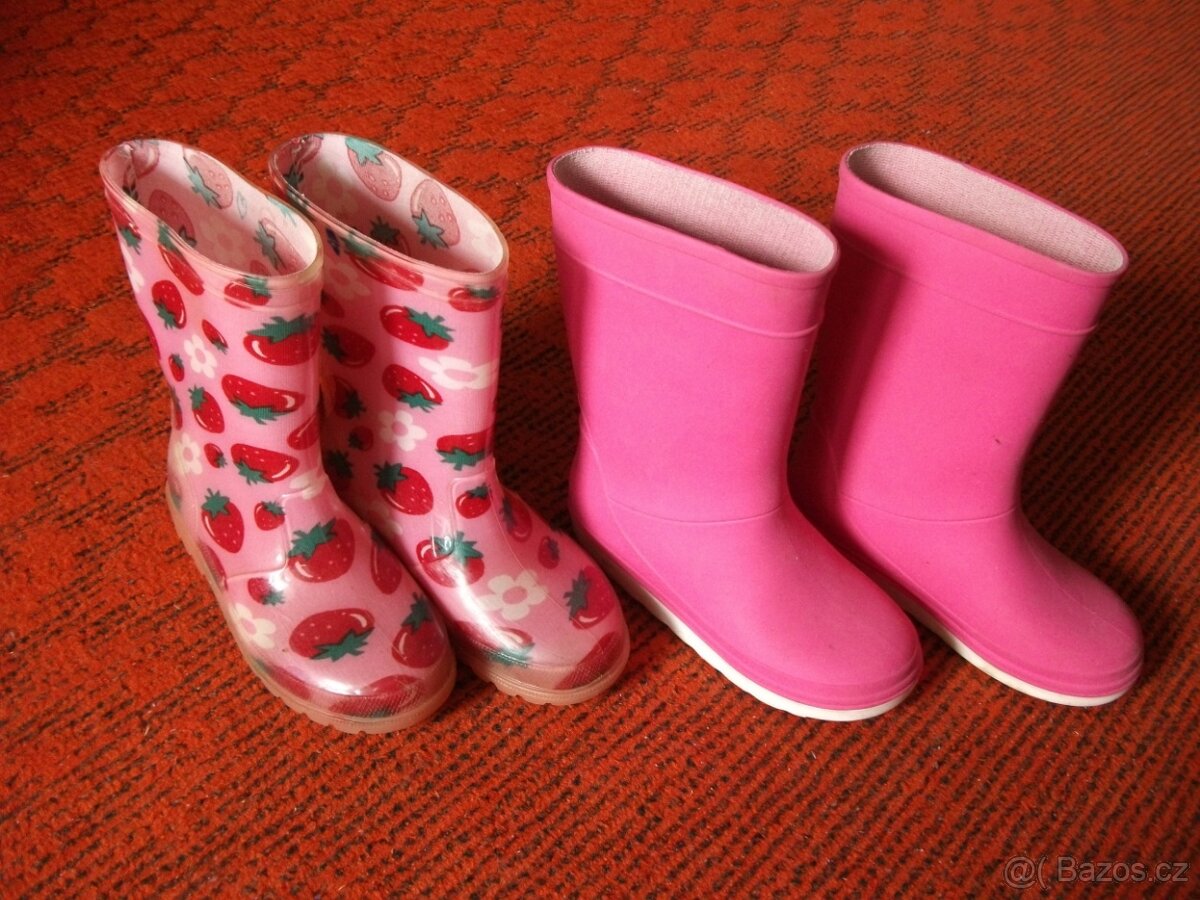 Dívčí obuv letní + gumovky - různé velikosti - 2