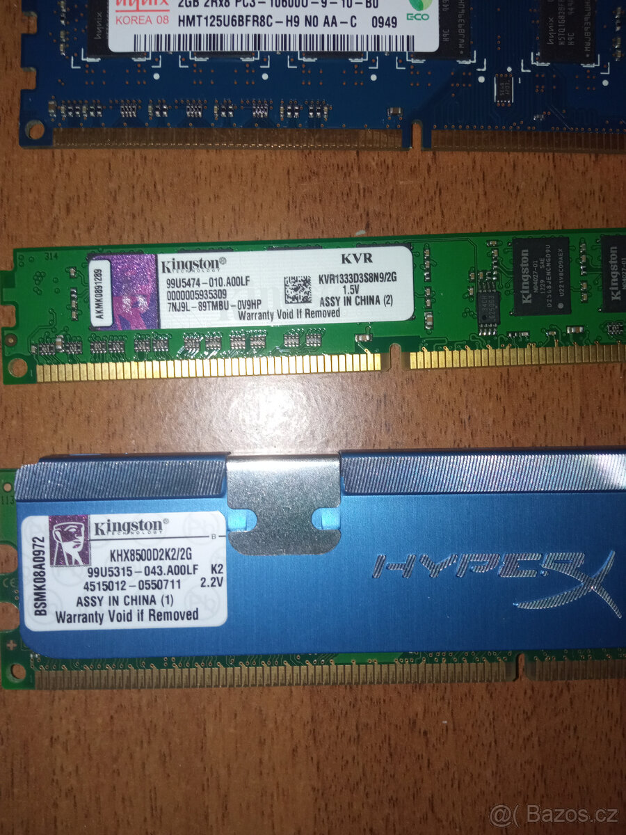 Paměť RAM DDR2 + DDR3 - 2