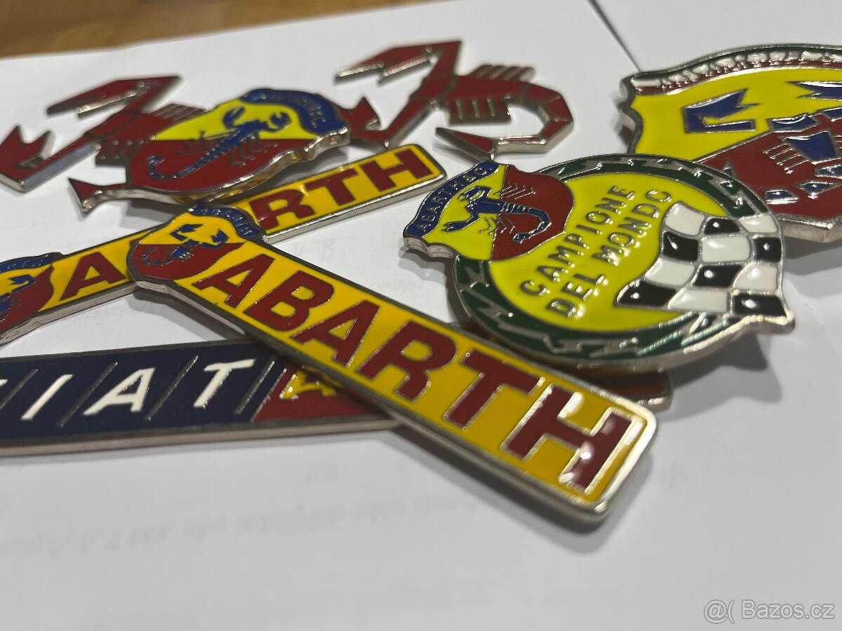 Fiat Abarth štítky - 2
