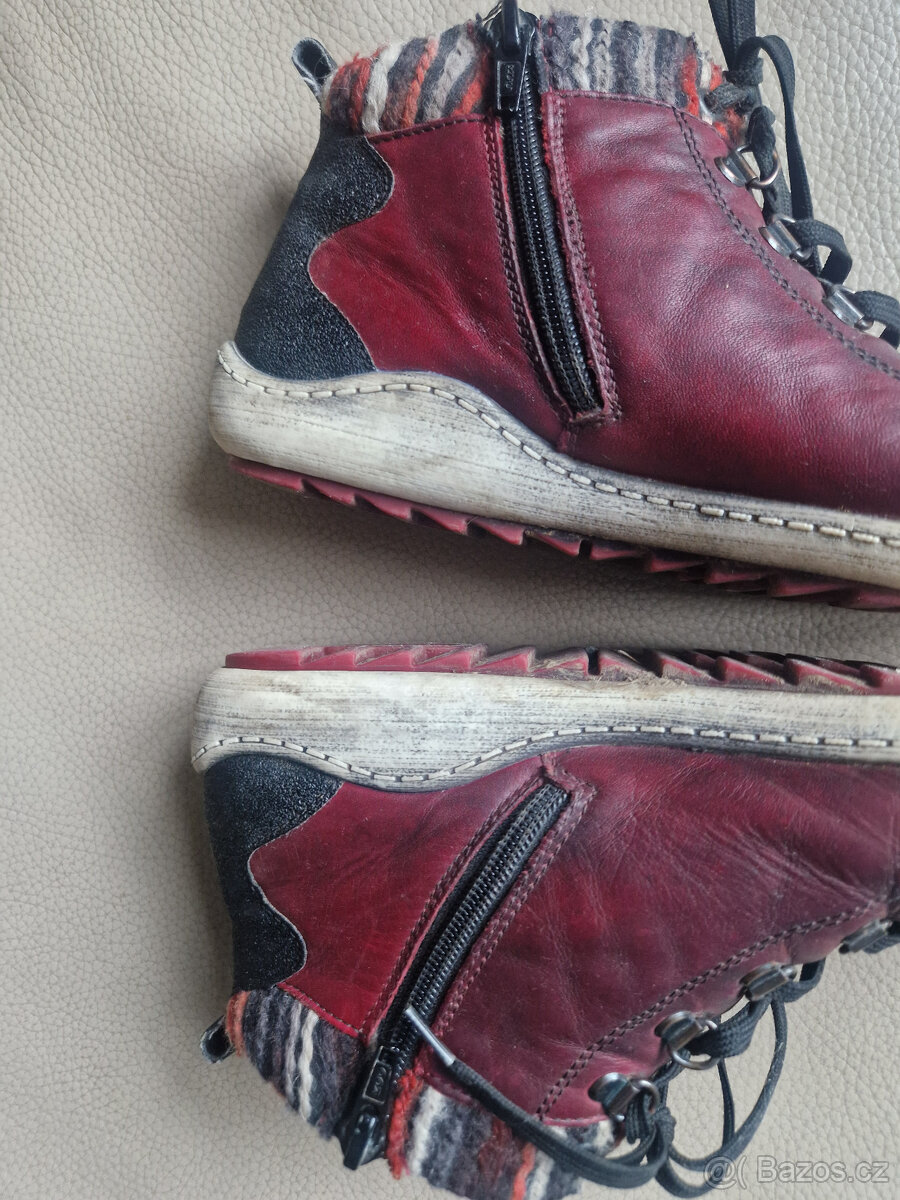 Kožené boty zn.REMONTE vel.38 - 2