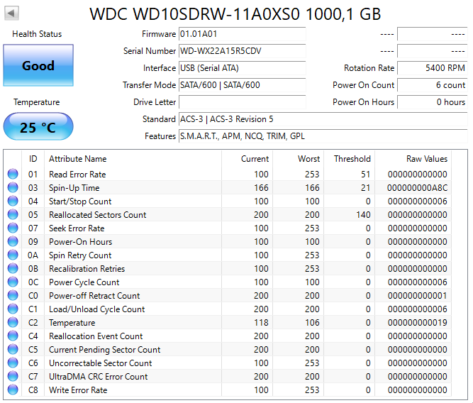 Externý 2,5" HDD Toshiba / WD 1TB - 2