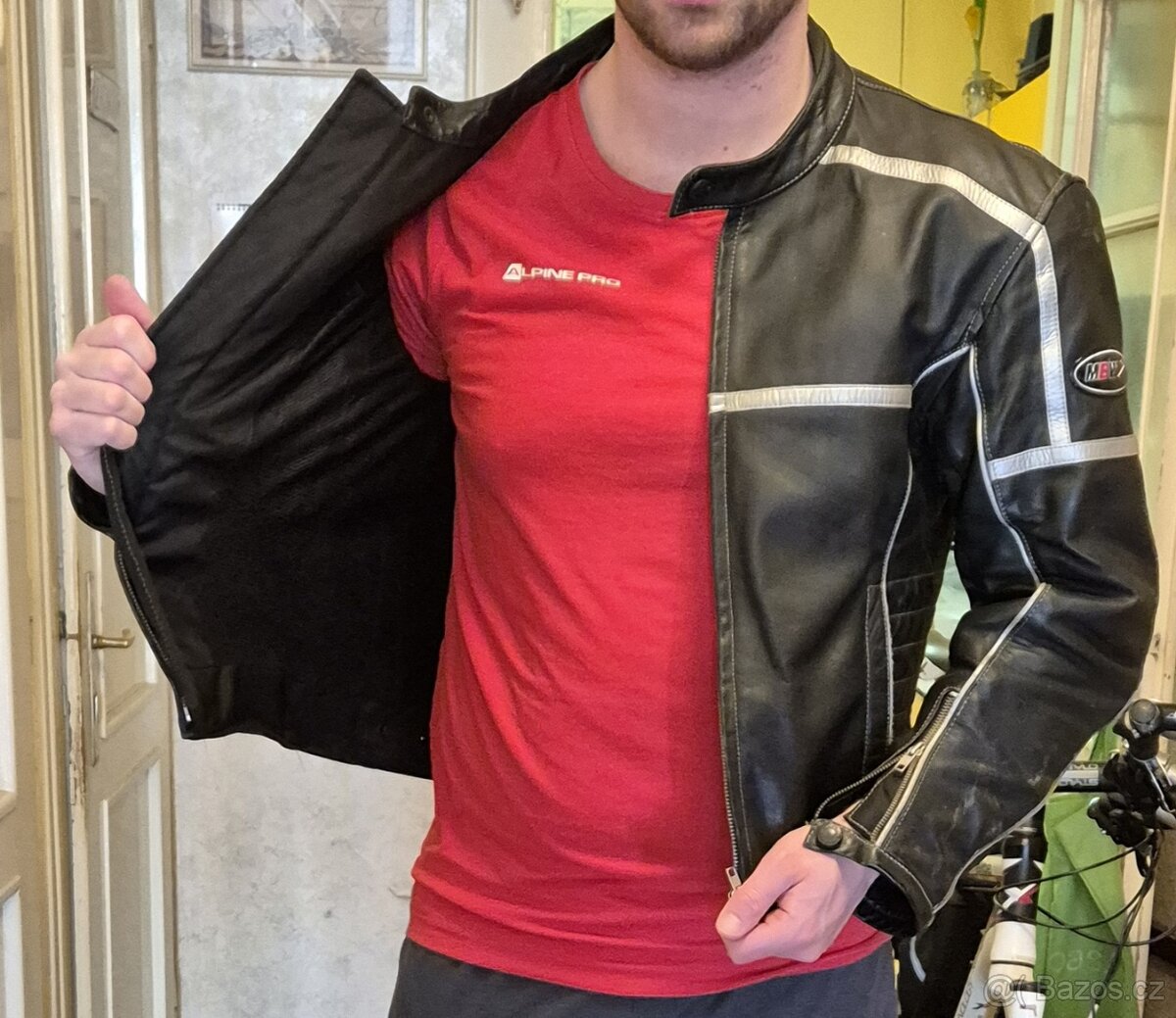 Moto kožená bunda MBW - 2