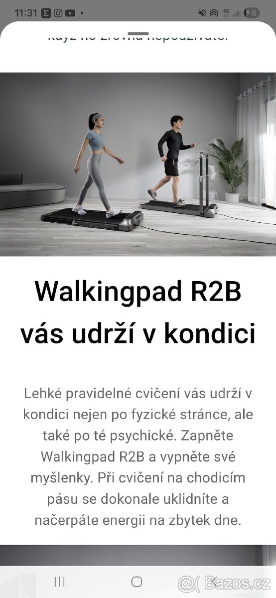 Běžecký pás KING SMITH WalkingPad R2B
- 2