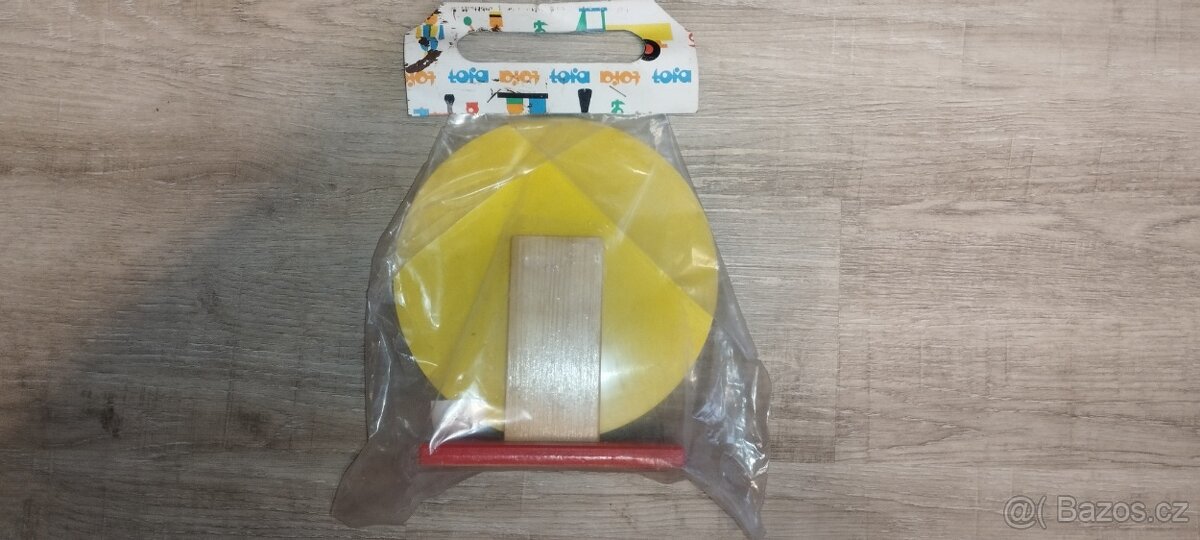 TOFA-HODINY,retro dřevěná stará hračka-ORIGINÁL - 2