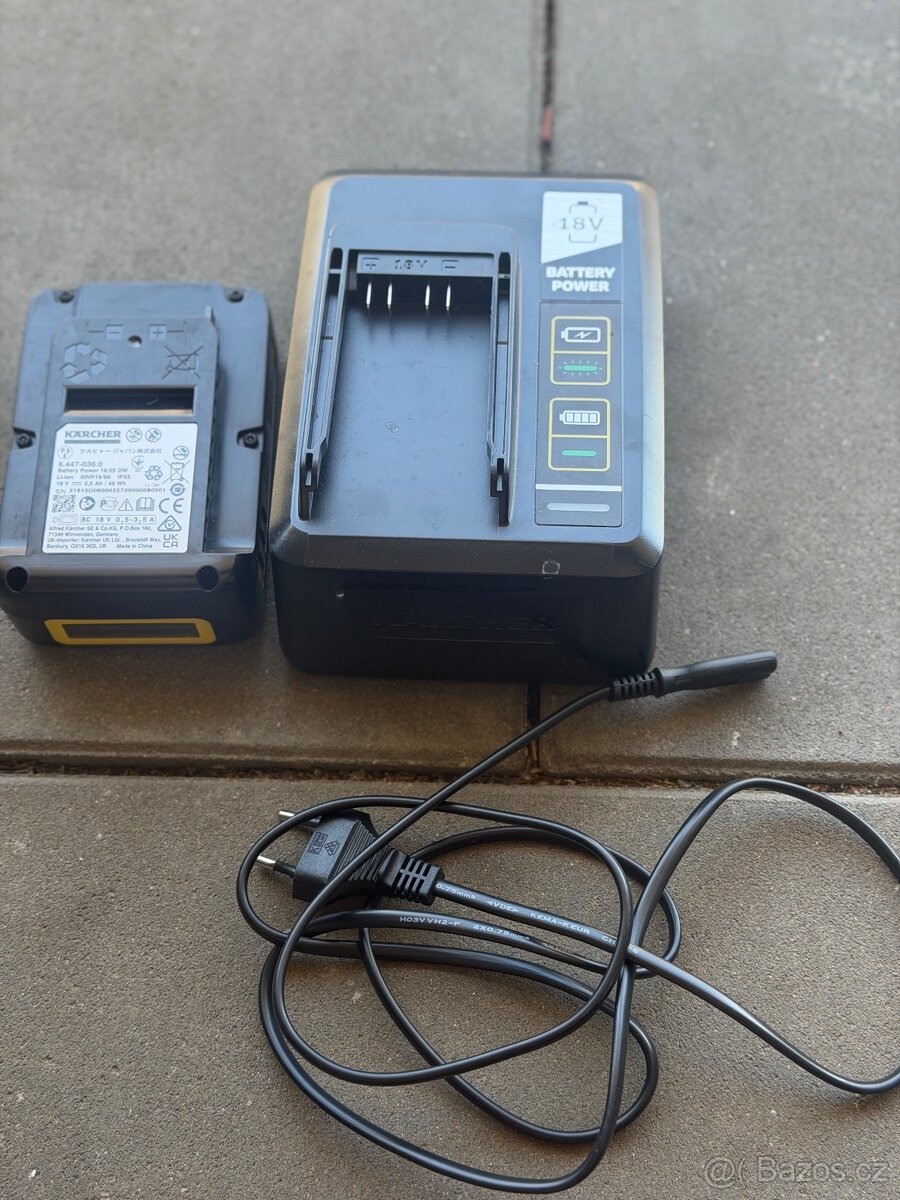 KÄRCHER nabíječka + baterie 18V - 2