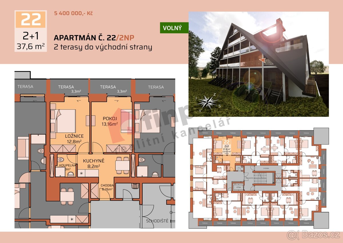 Prodej apartmánu č. 22 v Krkonoších - 2