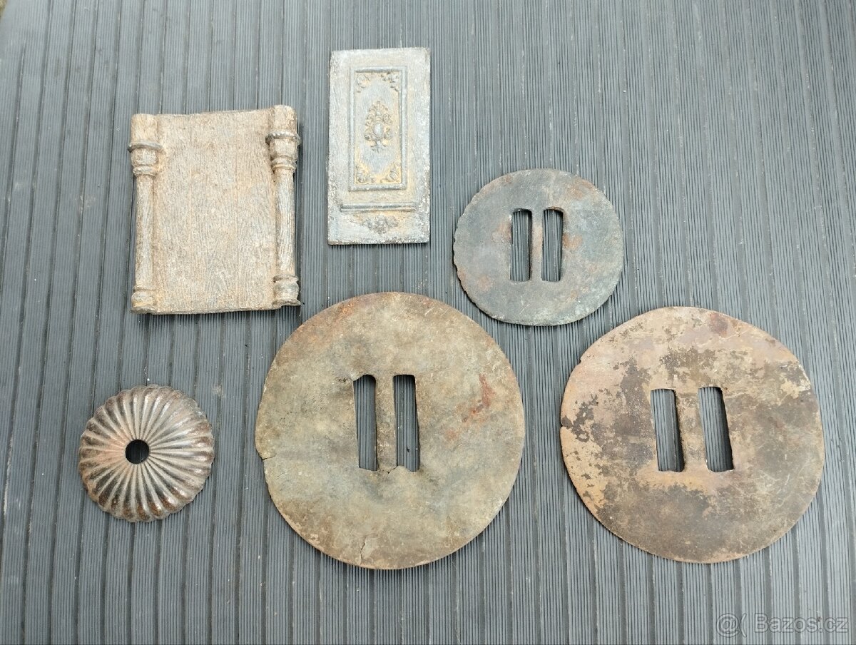 Staré koňské pruvlecky, přezky, mosazné věci - 2