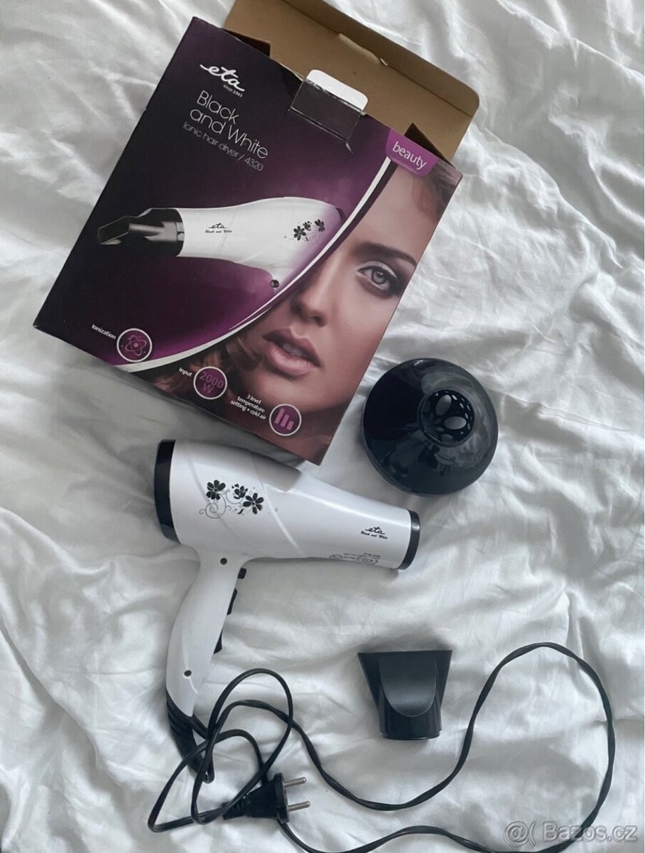 Fén ETA Black and White 432090000 černý/bílý - 2