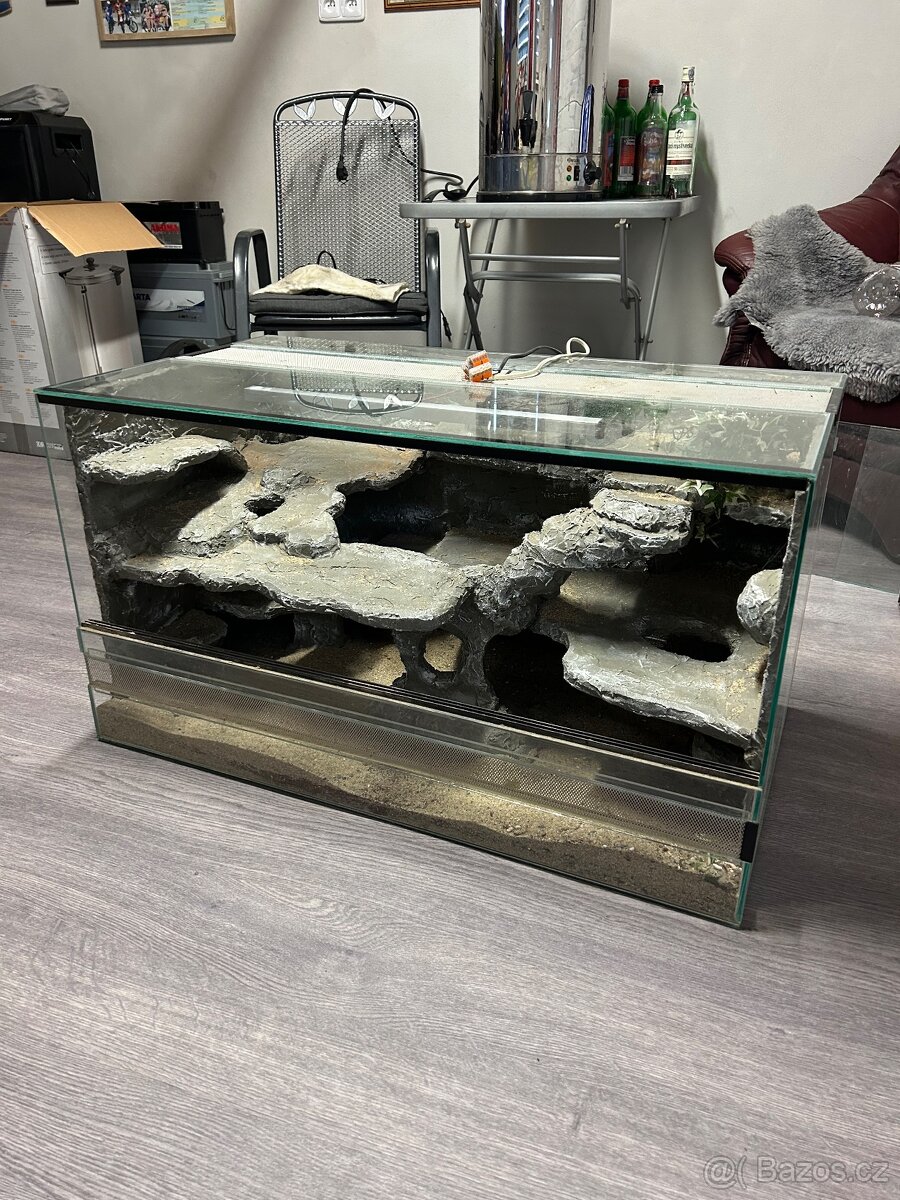 Terarium skleněné pro hada, agamu, ještěrky - 2