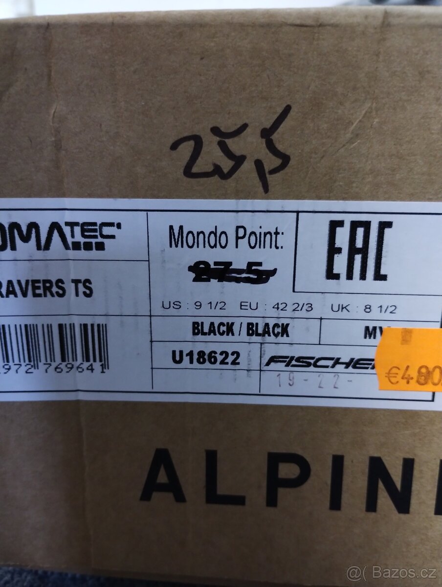 Skialpy Fischer Travers TS vel.255/40 a 275/43 - levně - 2