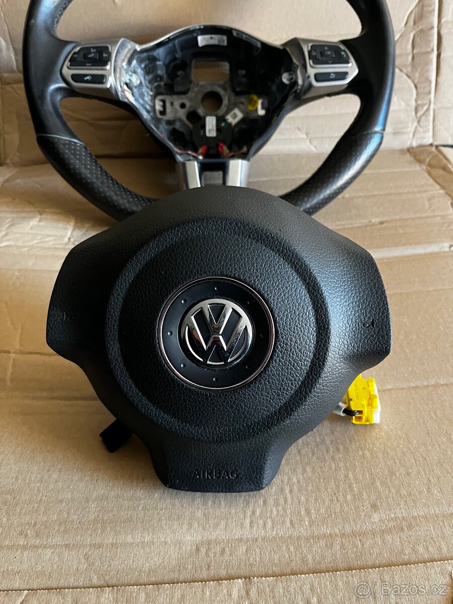 Originální multifunkční volant VW Scirocco + airbag, kůže - 2