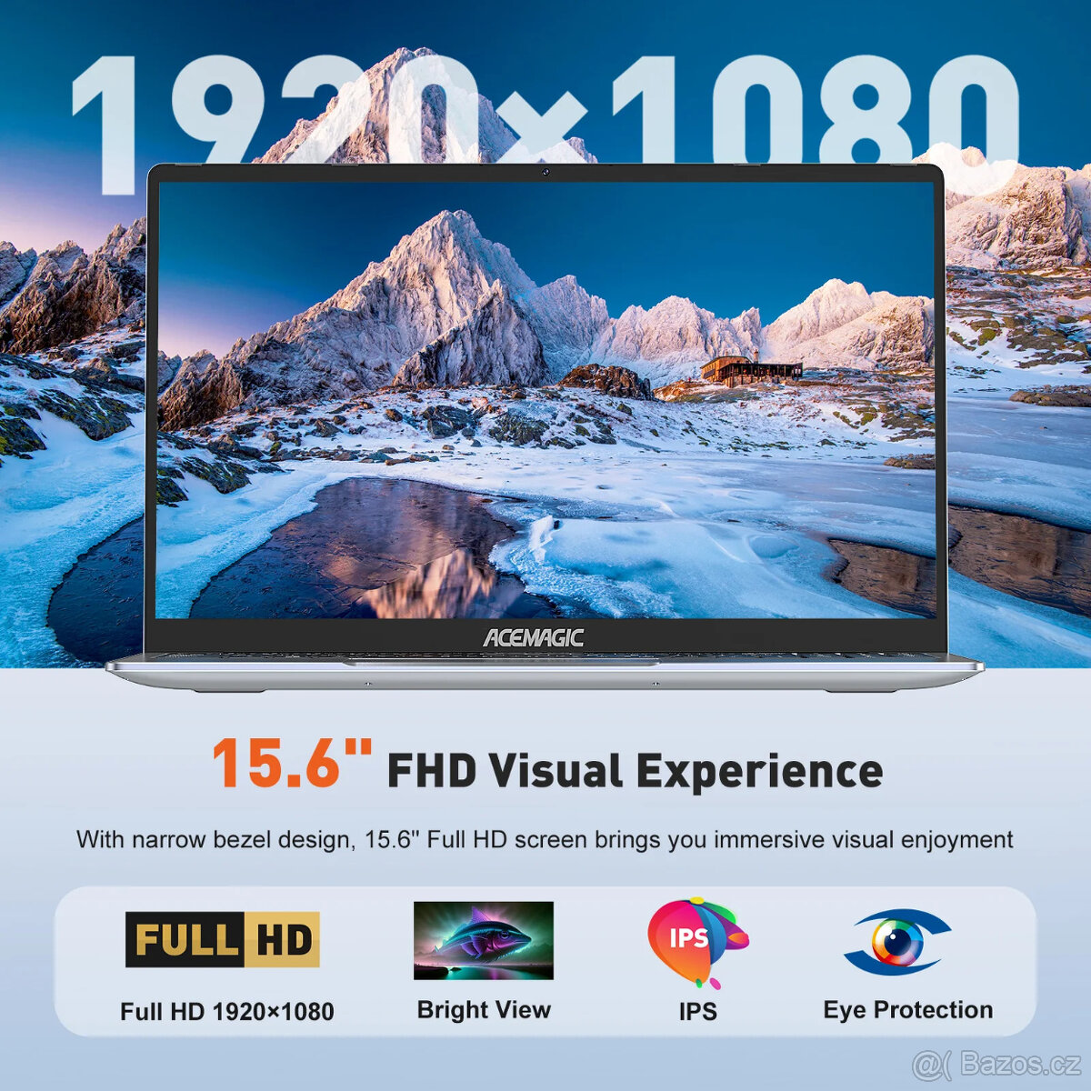 Kancelářský notebook N150 - polokovový, Windows 11, USB-C - 2