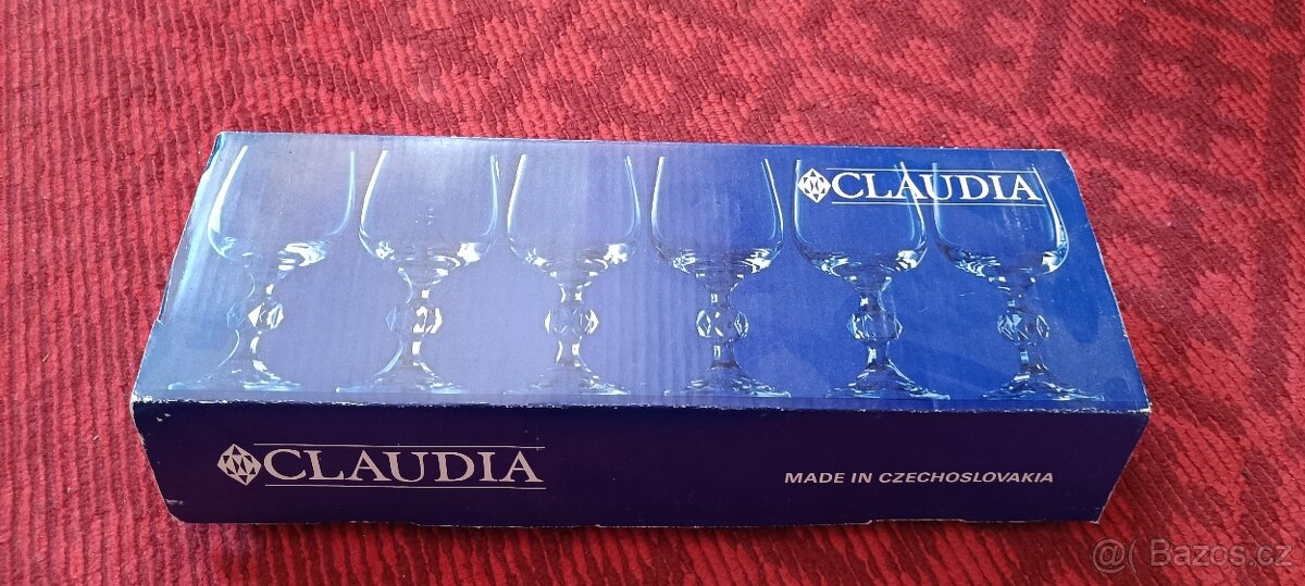 Sada 6 broušených sklenic na víno - 2