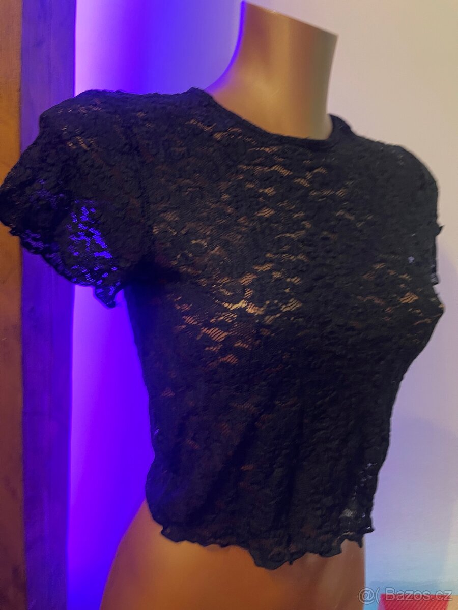 Elastické krajkové tričko - 2