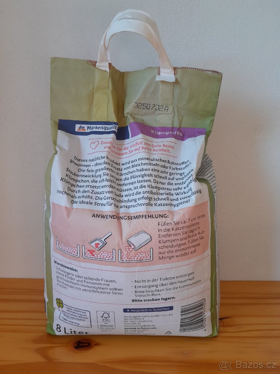 Hrudkující stelivo 8 l - 2