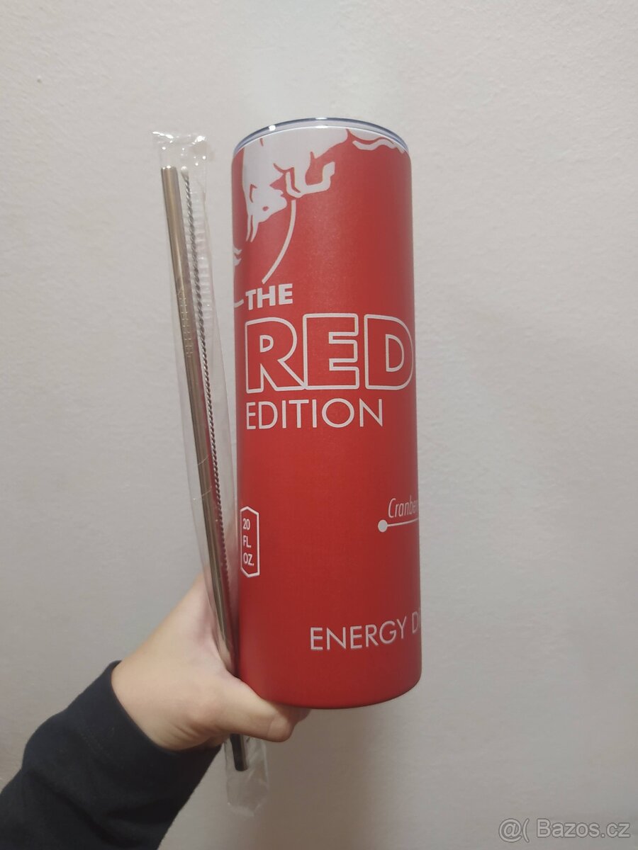 Červená Red Bull láhev na vodu objem 600 ml - 2