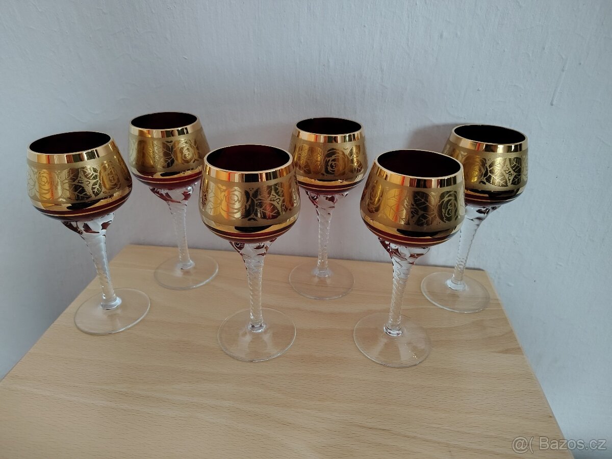 Sada retro skleniček - 2