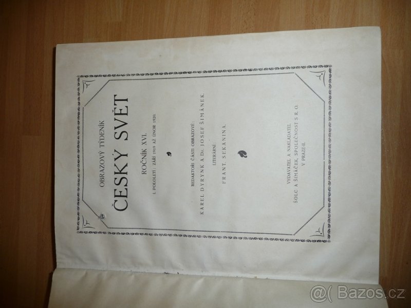 Týdeník Český svět 1919/1920 - 2