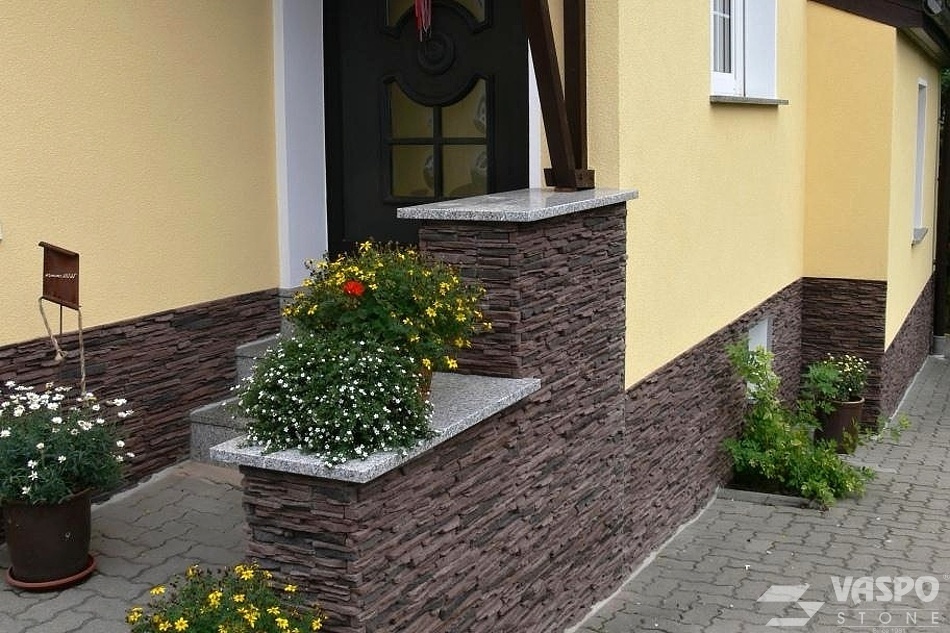 VASPO Betonový obklad KÁMEN Považan hnědý - 37,5 x 6,7 cm - 2