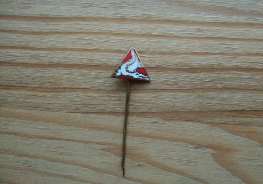 Unikátní retro odznak bílý krokodýl originál Československo - 2