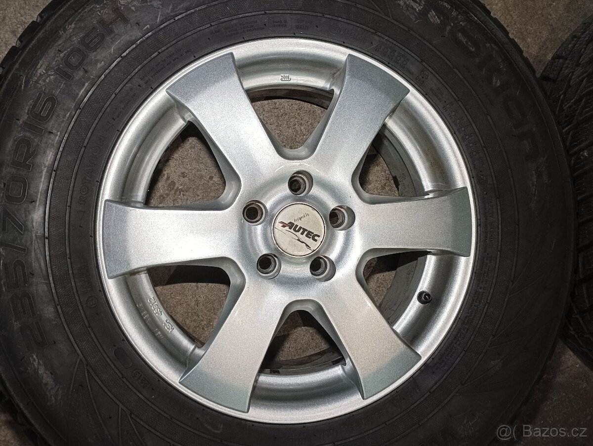 Prodám sadu 5x108 R16 pneu 235/70-16 - 2