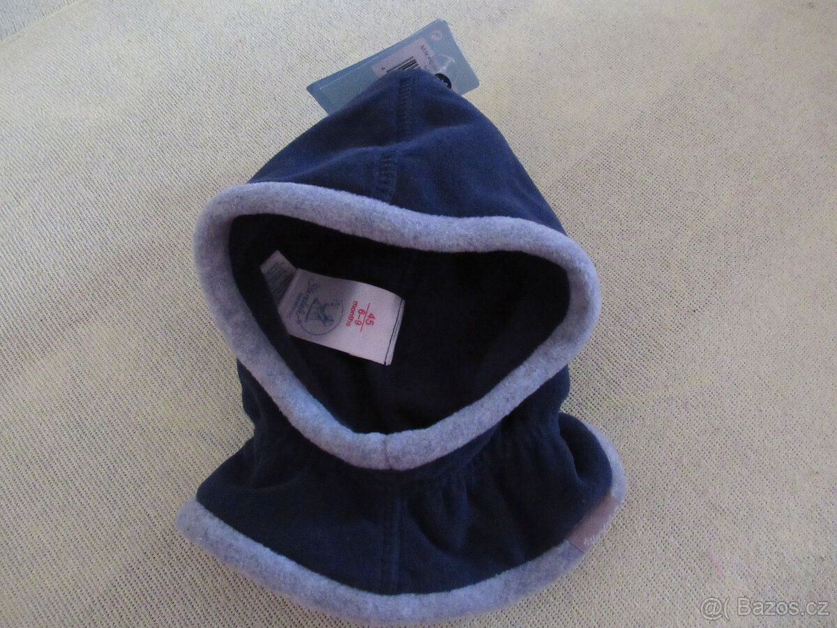 Zimní čepice - kukla pro miminka 6-9měsíců - 2