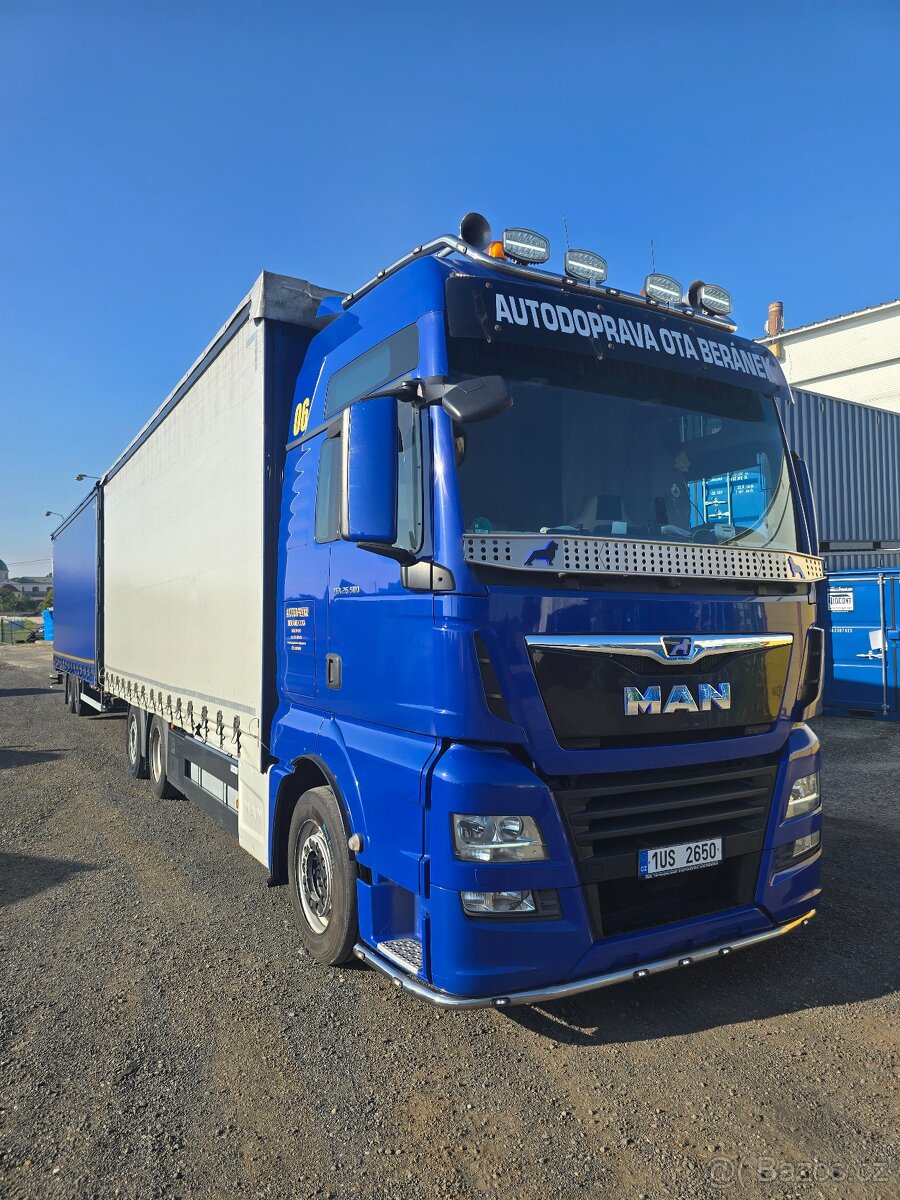 Prodám soupravu 120 cbm MAN TGX 558 198 km - 2