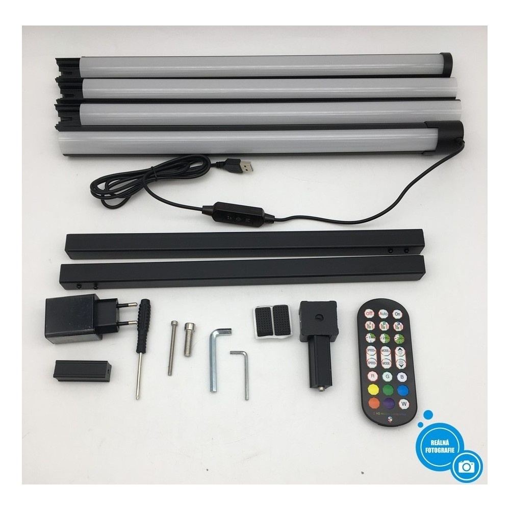 Stojací rohová LED lampa Ydene SPL-FLL001, 160 cm, černá - 2