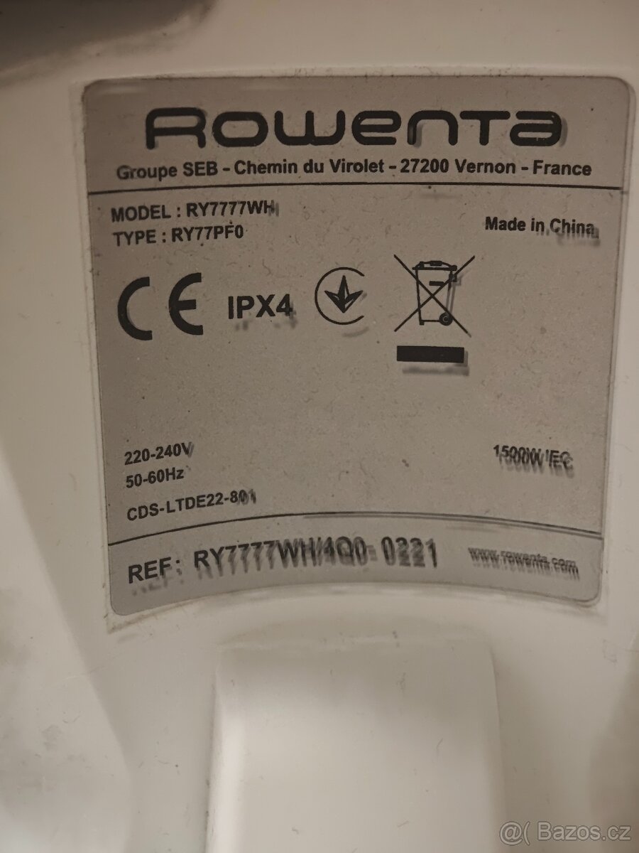 Parní tyčový vysavač Rowenta RY7777WH Clean & Steam - 2